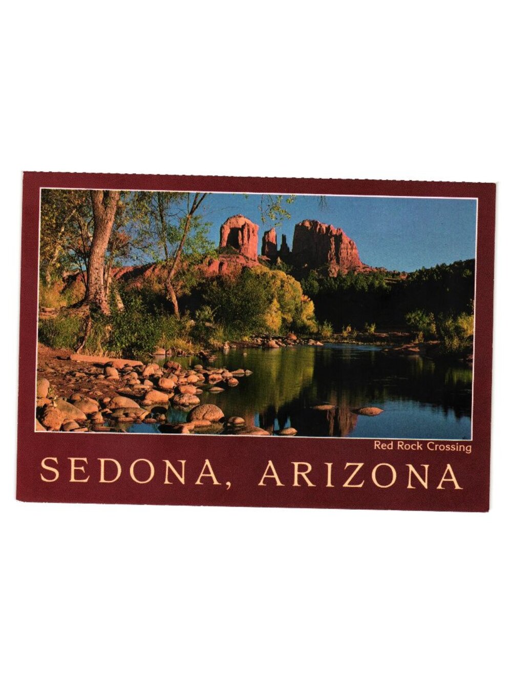 Sedona Arizona Red Rock Crossing Majestic Rock Formations Petley Postcard